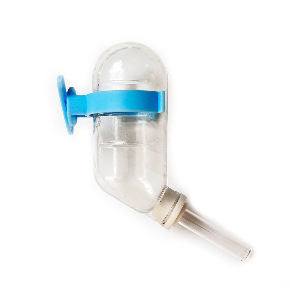 Botella de agua para beber hámster, bebedero para mascotas pequeño, alimentador de agua automático de bolas, botella de agua de acero inoxidable de suspensión 60ml al por mayor image 6