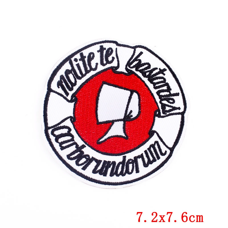 Амазон Экспресс Blood Cartoon Round File Вышивка Патч Патч Креатив DIY точка оптом