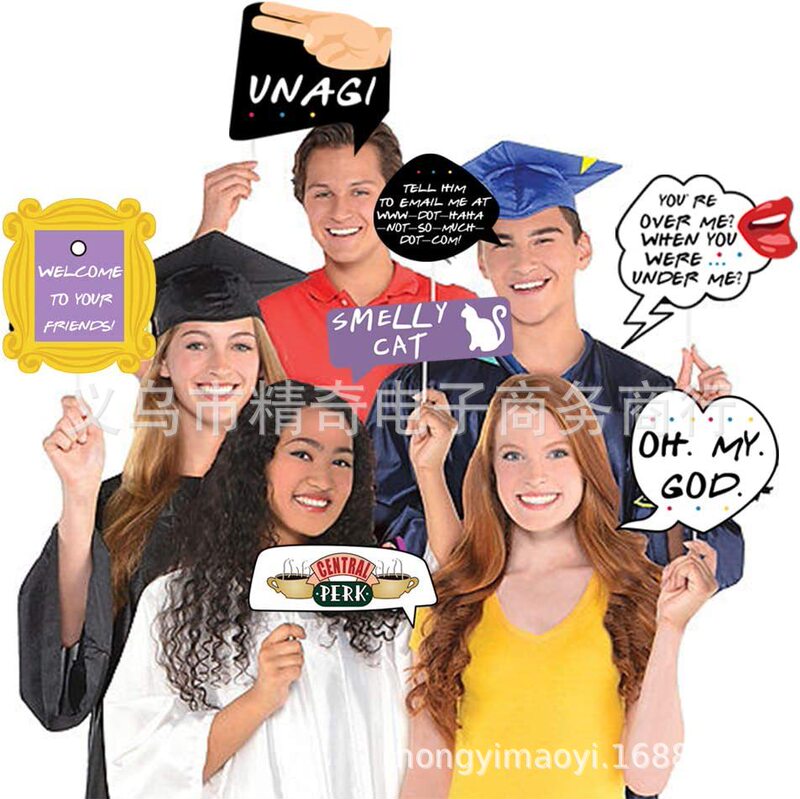 Friends Friends Theme American Tv Series Paper Photo Props Old Friend Party Decoration Arrangement