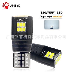 Avtomobil LED T10 W5W 3014 enli işıq, 18 LED, nömrə işığı