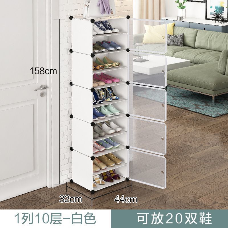 Dust-Proof Shoe Rack for Dormitory, Simple Multi-Layer Indoor Shoe Cabinet for Home Use, Attractive and Economical Storage Solution, Small Shoe Cabinet