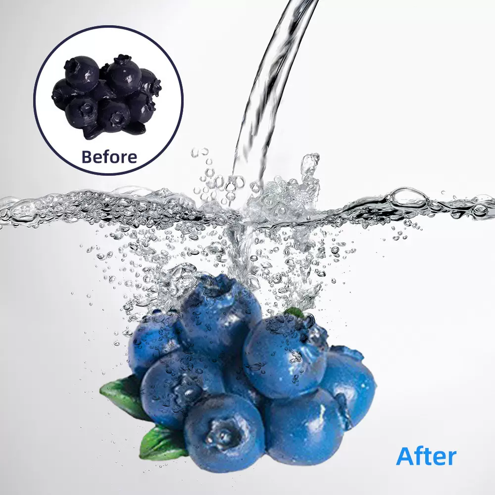 跨境水洗变色水果扭蛋玩具儿童益智仿真水果蔬菜模型摆件套装批发