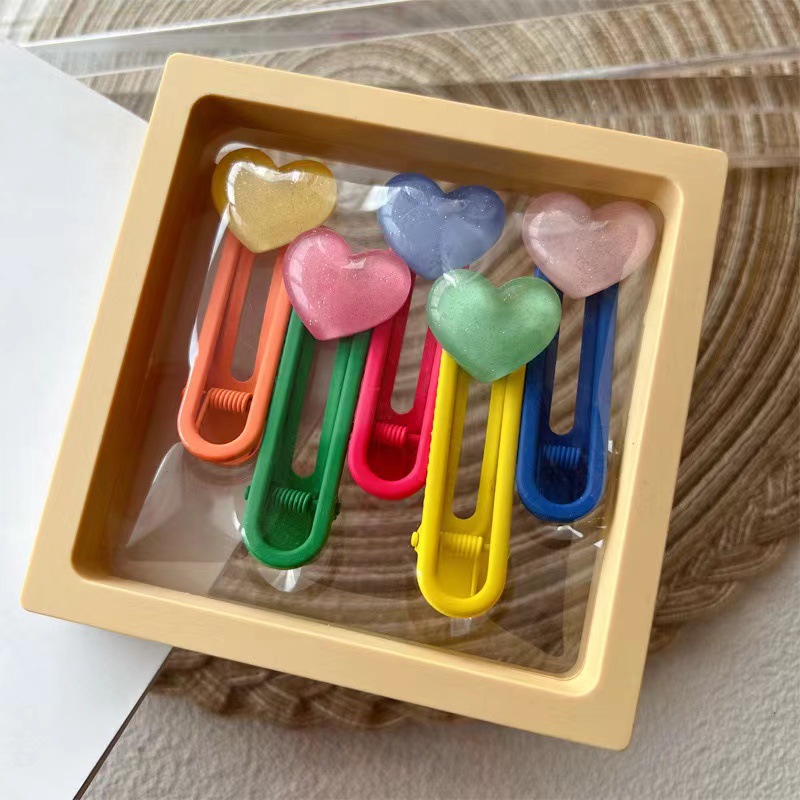 Corea del Sur niños flores amor hyununa clip de pelo chica personaje dibujos animados tarjeta clip lateral clip