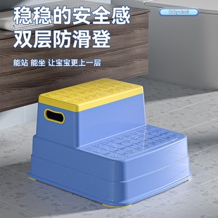 Baby footstool children's step chair stool small bench hand washing step children's stool non-slip footstool standing stool