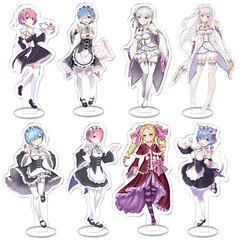 從零開始的異世界生活 動漫周邊亞克力人形擺件立牌 拉姆蕾姆rem