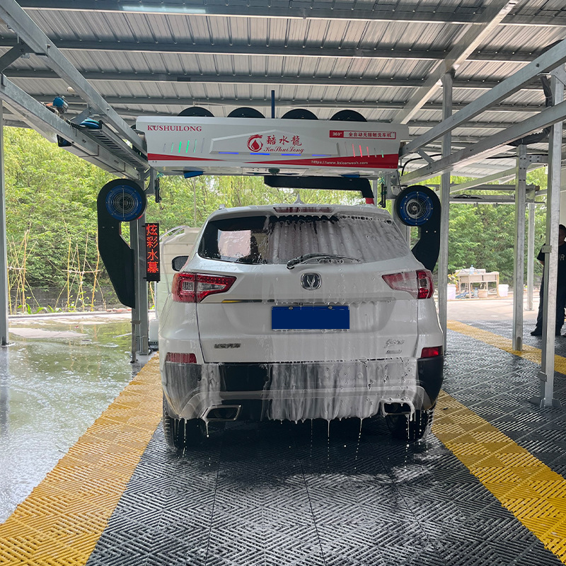 Manufacturer's Brushless Car Washing Machine Cool Water Dragon 360-Degree Surround Does Not Damage the Car Paint and Can Be Equipped with Air-Drying Self-Service Car Washing Machine