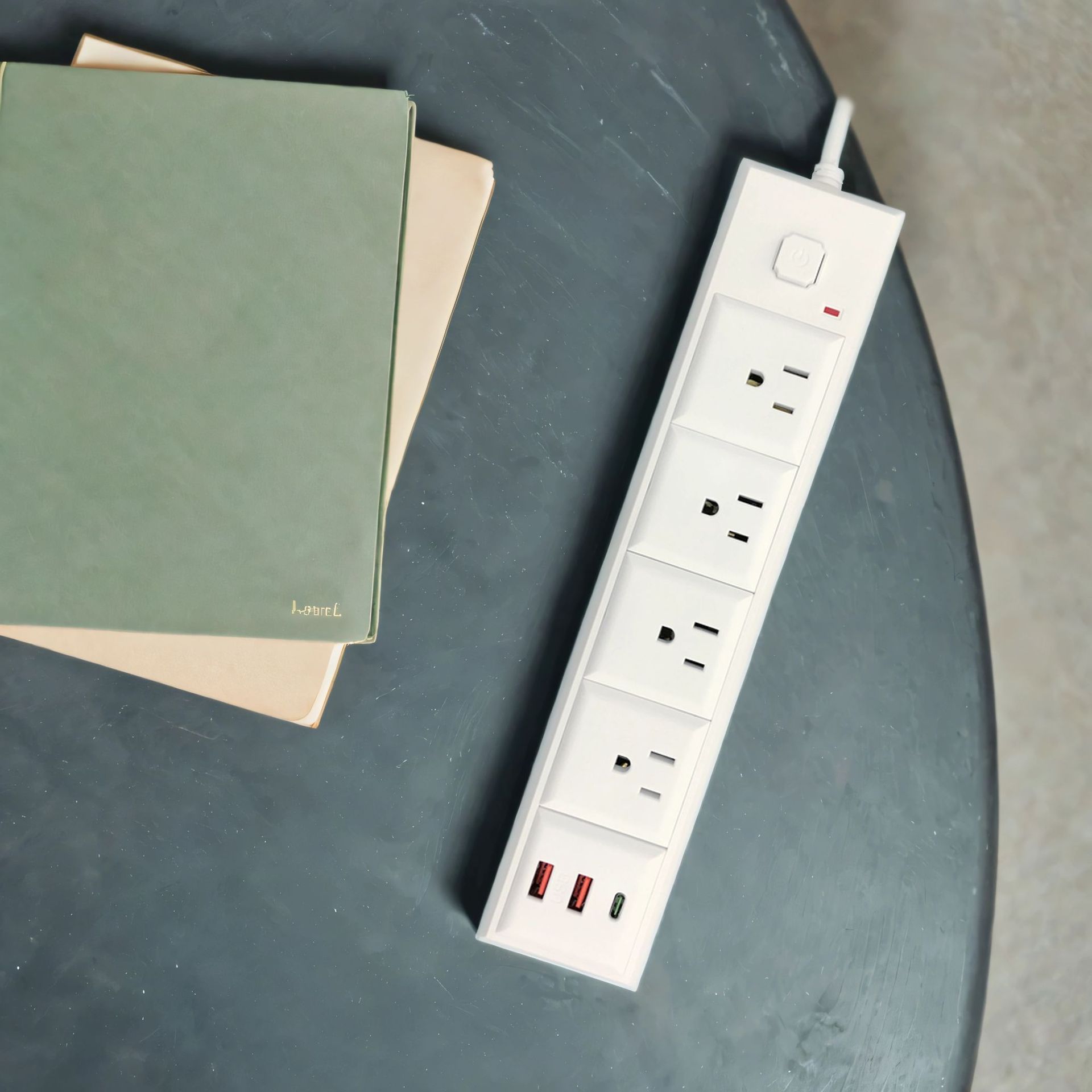 Enchufe de alimentación de cinco posiciones Jishun con PD / USB de carga rápida Amazon placa de conexión anti-sobrecarga anti-flama