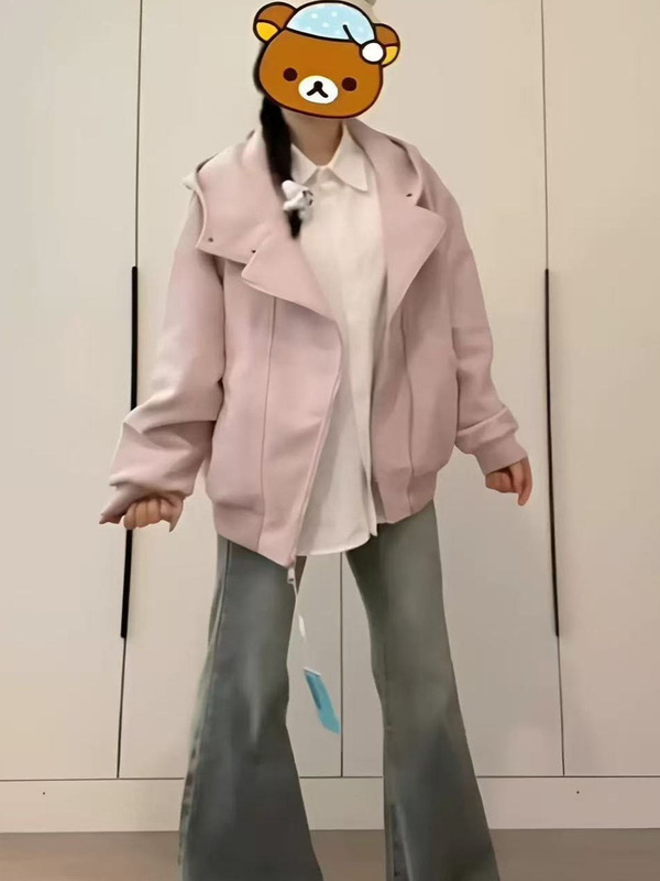 山东即墨卫衣美式外套女初秋2025新连帽巨好看宽松韩系小个子穿搭|undefined