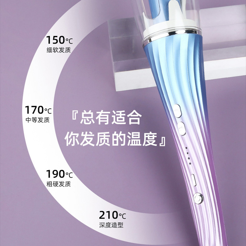 Amazon Cross-Border Automatic Curling Iron Negative Ion Large Volume Fully Automatic Rotation Does Not Damage Hair Long-Lasting Styling Lazy Curls