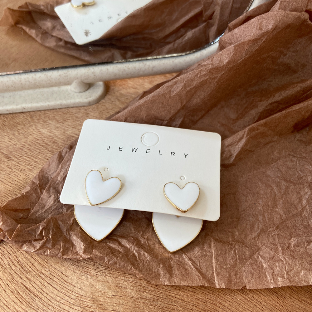 1 Pair Heart Elegant Alloy Plating Drop Earrings display picture 2