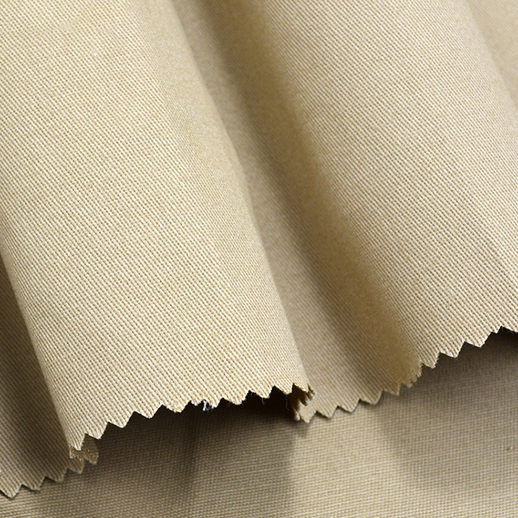Fábrica directa sostenible mezcla trenzada tela de algodón elástico spandex