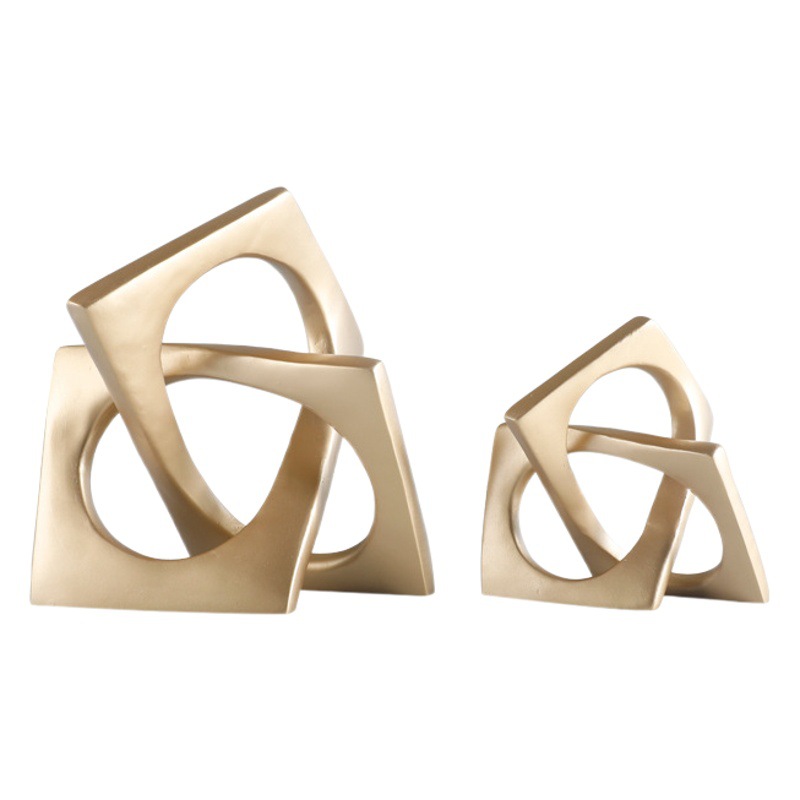 創意的な金色の樹脂工芸品の新しい家の酒場のデスクトップの装飾品の家庭の客間の装飾品の高級感