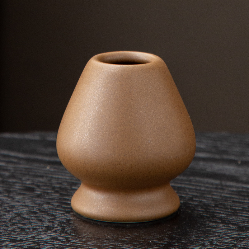 Juego de cuatro piezas de ceremonia del té de matcha, jaula de té de Baiben, tazón de té de pie, juego completo de combinación japonesa, té de punto, accesorios de jaula de té