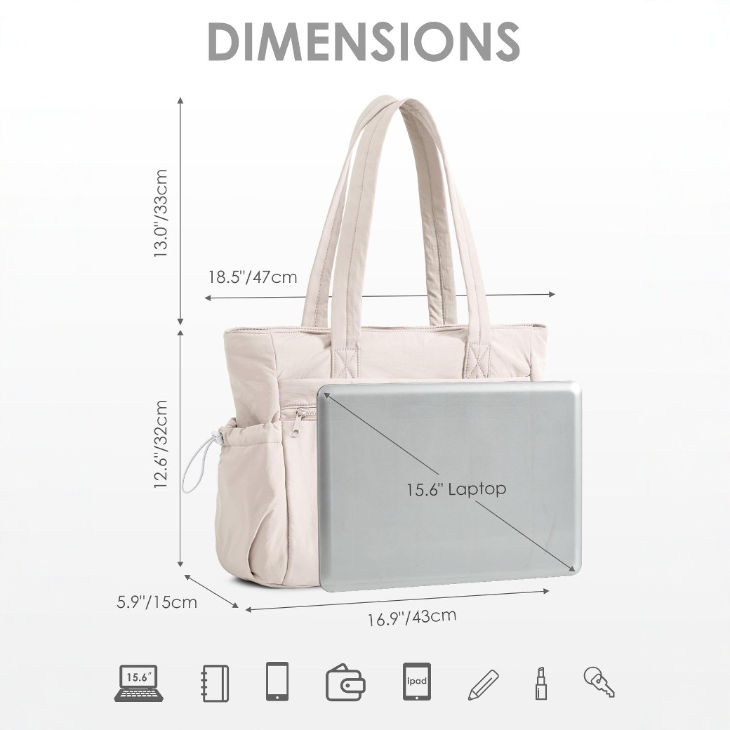 Amazon nuevo bolso de mano de damas bolso de viaje portátil ligero bolso de hombro acolchido bolso de mano casual