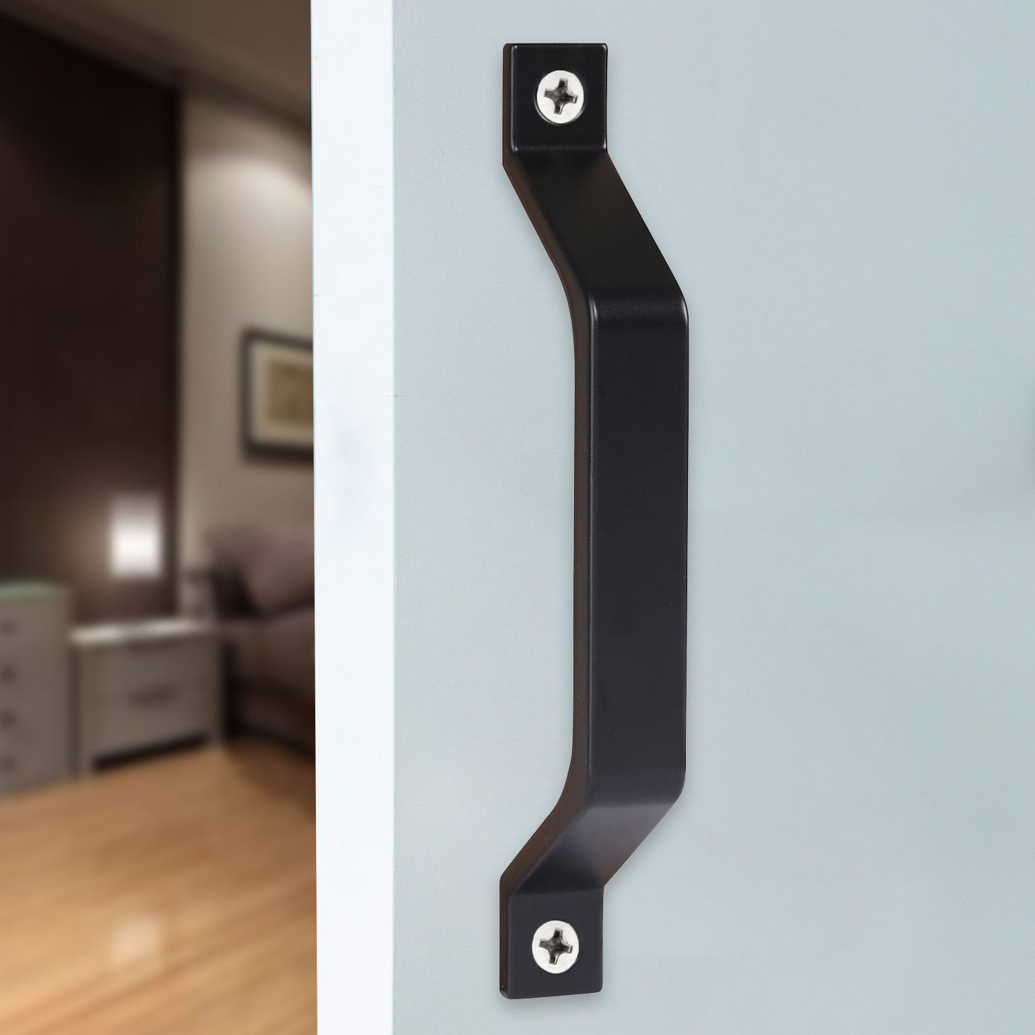 Simple Installation Barn Door Handle, Wooden Door Aluminum Cast Handle, Sliding Aluminum Alloy Door Cabinet Handle