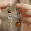 K8669 lotus leaf ear hook