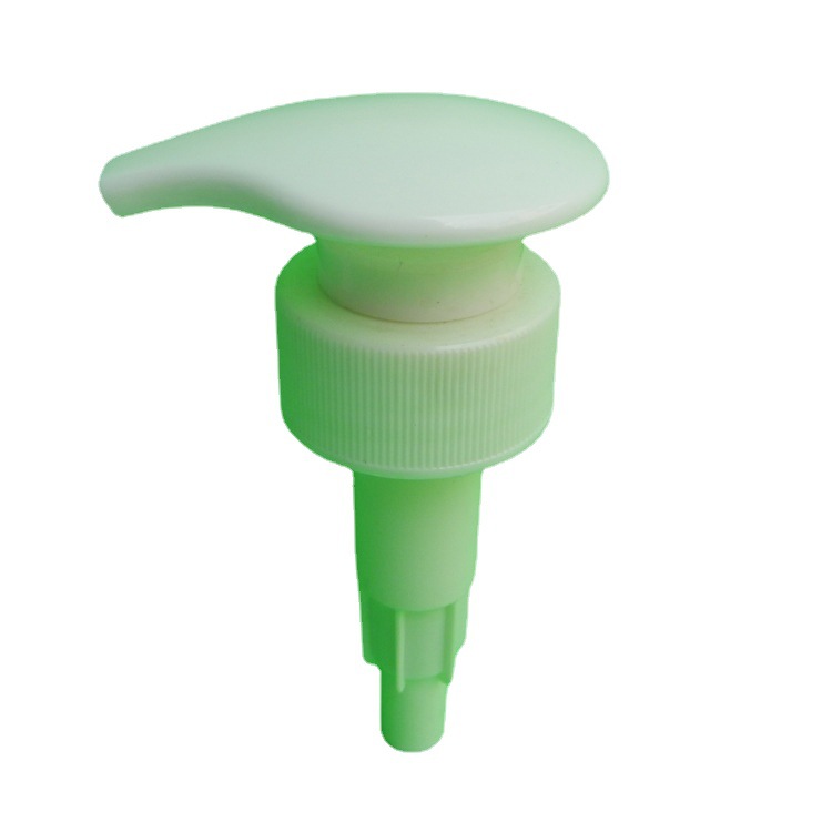 现货洗发水泵头广州厂家儿童化妆品塑料泵33牙白色沐浴露塑料泵头
