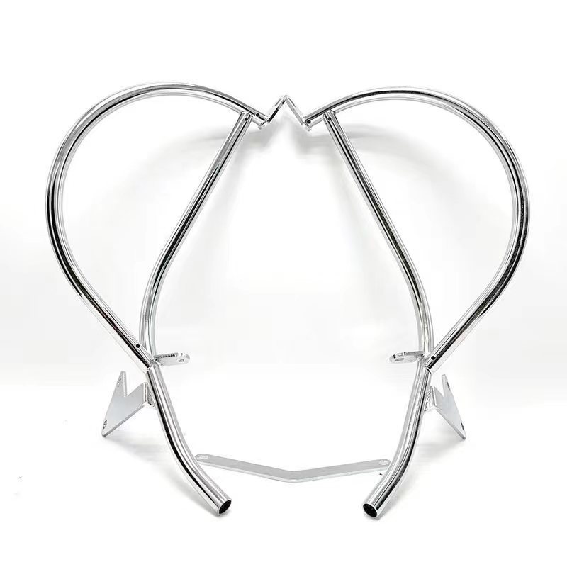 Zongshen – Rear Backrest Back Motorcycle tail - silver-bumper