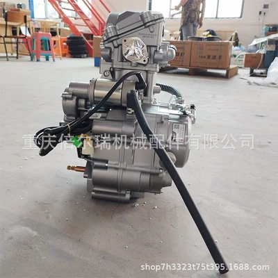 Engine assembly modified four-valve air-cooled engine
