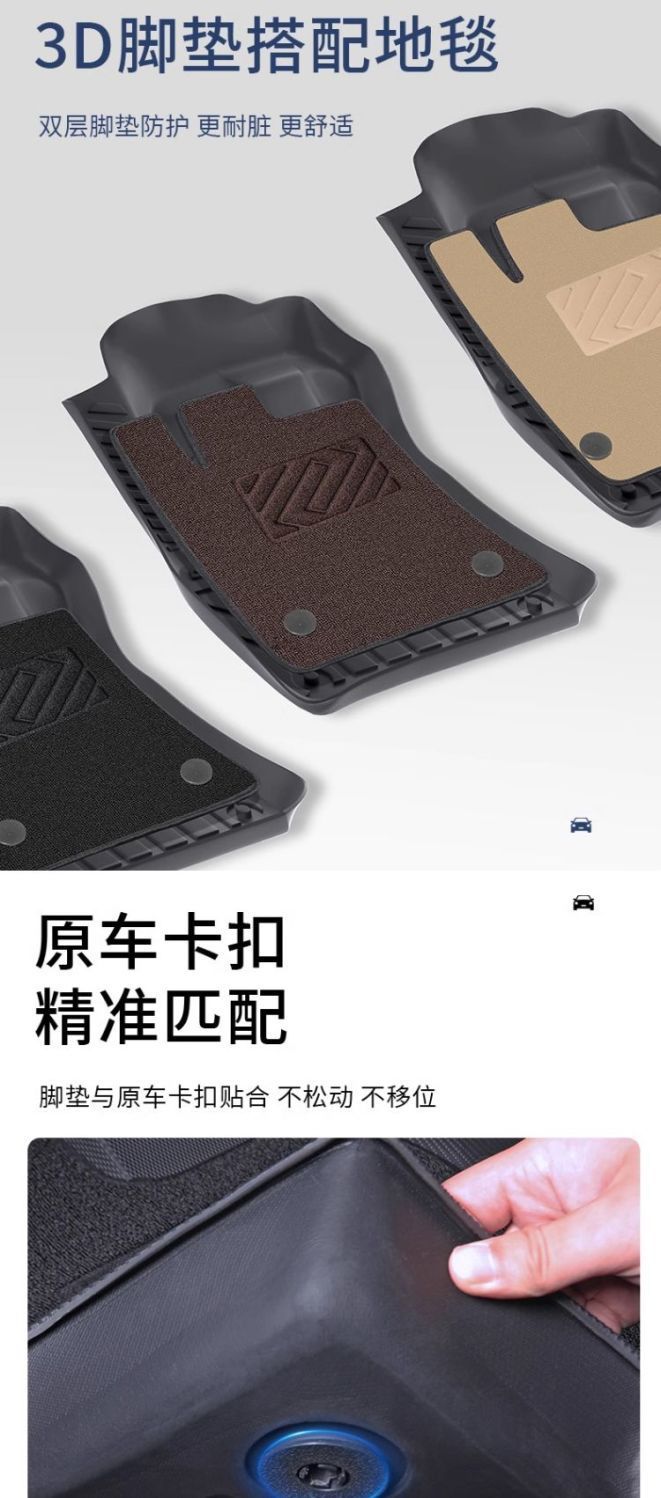 Suitable for Chery Jietu Traveler Floor Mats Surrounding Tpe Car Floor Mats 23-25 Traveler Trunk Mats