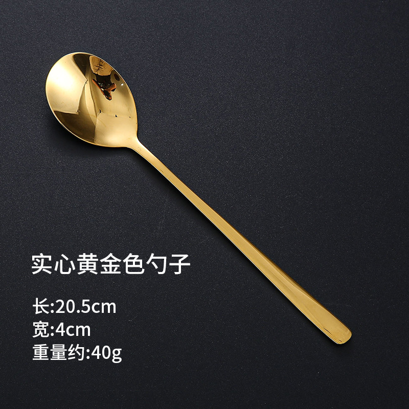 卸売り304ステンレス漢式スプーン箸セット家庭用箸創意食器洋食スプーン成人スプーン|undefined