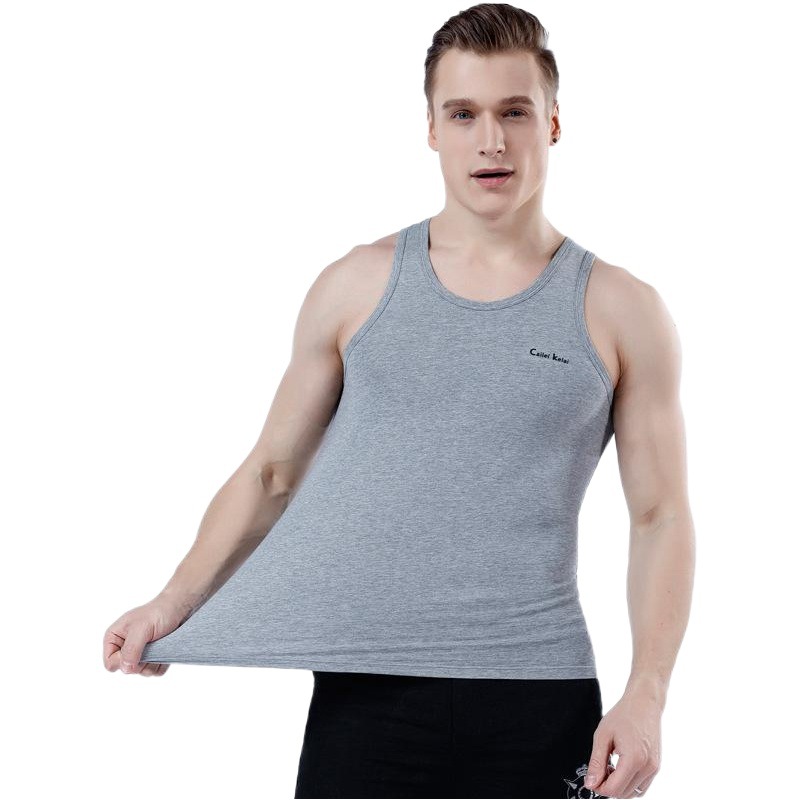 Verano C2 piezas K moda de algodón puro para hombres chaleco deportivo de fitness versión coreana chaleco de algodón puro para hombres al por mayor