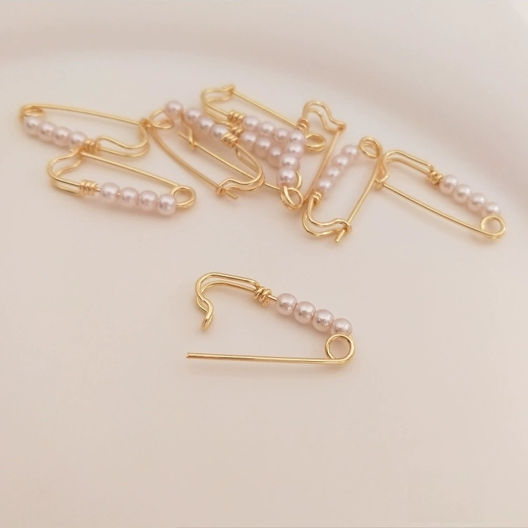 Кольцо с малым дизайном из pearl, 14 карат, золотистый цвет, интернет-знаменитость