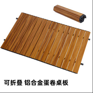 Egg Roll Table Outdoor Camping Cart Table Board Foldable Portable Cover Camping Cart Tabletop Camping Cart Push Rod
