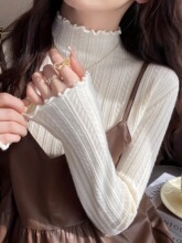 I 31235 Semi-High Neck Lace Blouse ��˿�ڴ����� �羳����