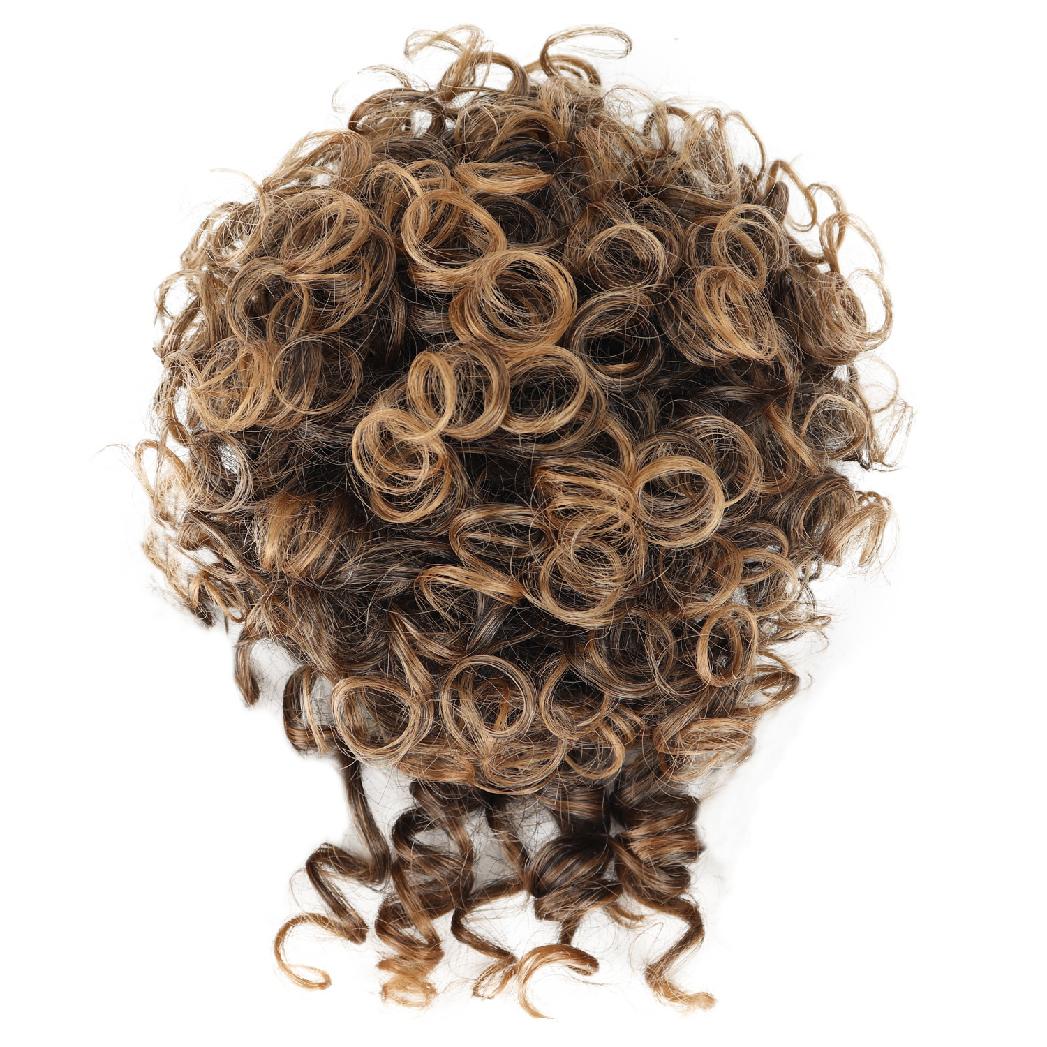 Curly wave pincha de cabello africano desordenado rollo cuerda de dibujo cola de caballo peluca sintética extensión adornamiento para el cabello