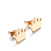 Fashionable accessory, trend golden earrings, Amazon, wholesale, Birthday gift