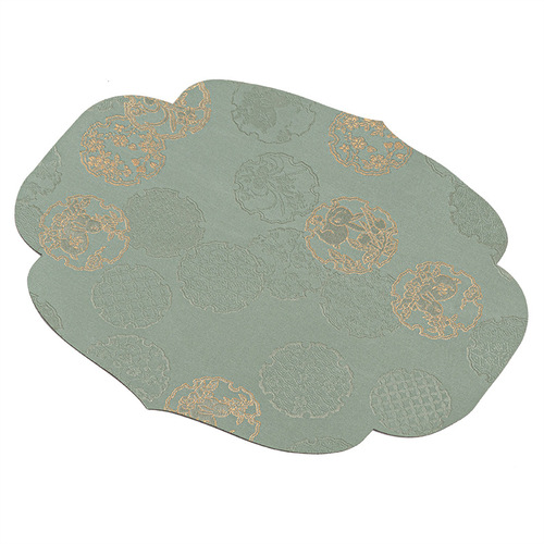Wholesale rabbit brocade dry soaking mat waterproof tea mat tea room tea art space pot mat table mat small tea mat small fresh woman