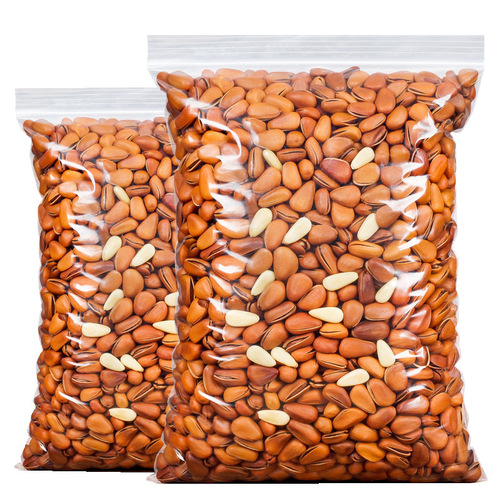 New special Northeast large pine nuts 500g bulk Northeast specialty hand-peeled open nut snacks roasted pine nuts wholesale