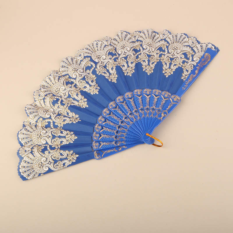 Abanico Plegable de Encaje de Plástico, Estampado, para Danza image 50