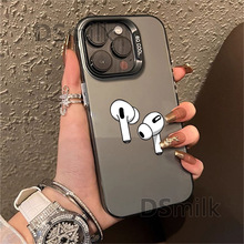 耳机风格iPhone15Pro手机壳15镭射14苹果13防摔11XsMax硬78pl