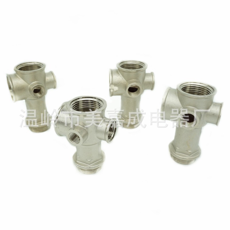 家用水泵配件接头铜五通六通加长喷射泵压力开关变频泵接头