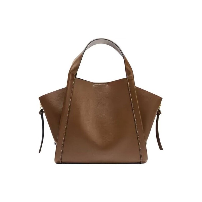 Z foreign trade cross-border women's bag 2026 new vintage handbag tote bag, fashionable side zipper versatile shoulder and crossbody bag