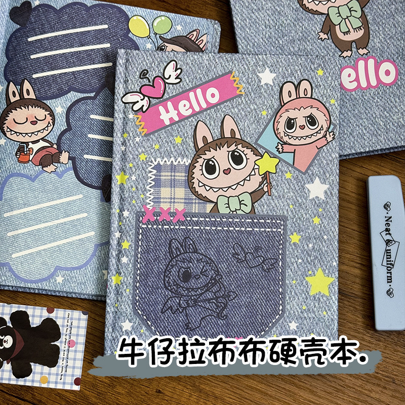 新品布a5ノート高颜値漫画横線ノート漫画手帳学生超厚手帳