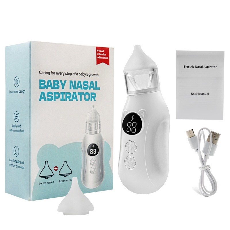 跨境新款电动吸鼻器婴儿baby新生宝宝家用防鼻塞吸鼻涕鼻屎神器|undefined