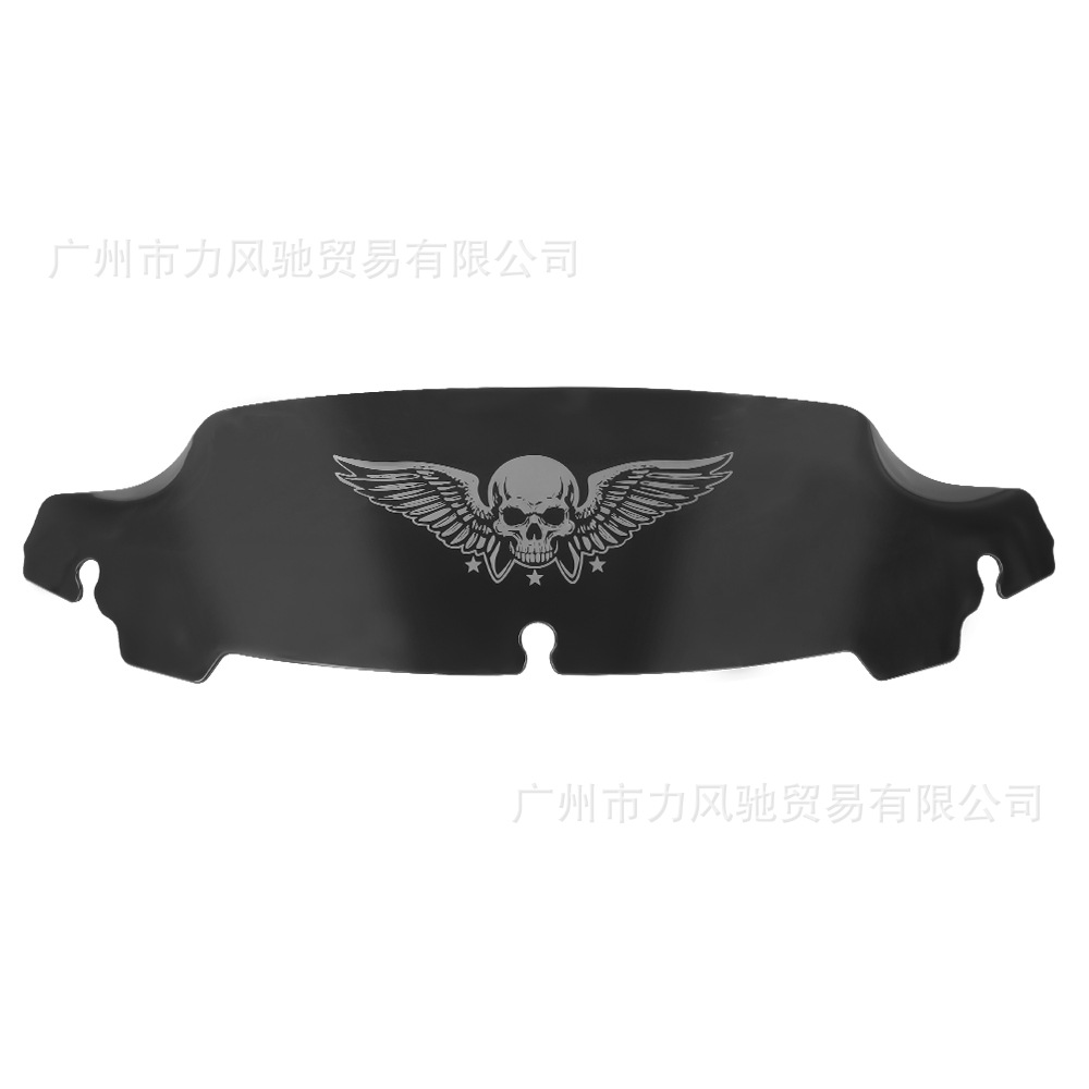 Accesorios de motocicleta para Harley Grand Glider 4.5 "7" parabrisas con patrón de cráneo