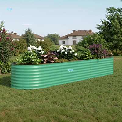 Galvanized Raised Garden Bed Kit, Galvanized Planter Garden