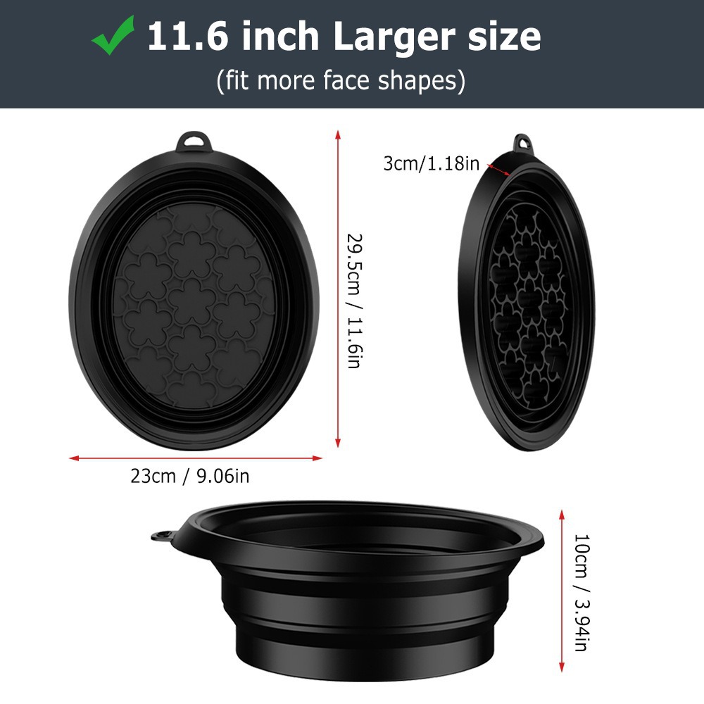 Aumentar el tamaño de Amazon lavabo portátil de hielo lavabo silicona lavabo plegable lavabo