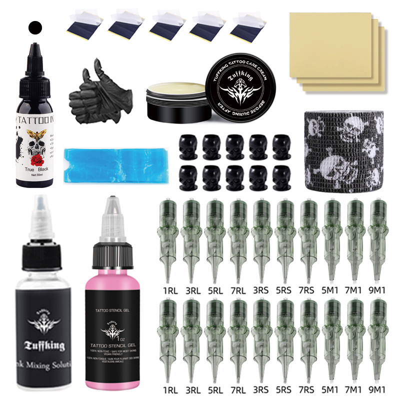 Máquina de tatuaje inalámbrica Tuffking tipo bolígrafo, 1600MAH, con pantalla, máquina todo en uno, motor de 12V, impresora, transfronteriza