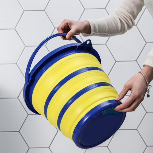 New 10L Folding Silicone Water Bucket Portable Camping Water Bucket