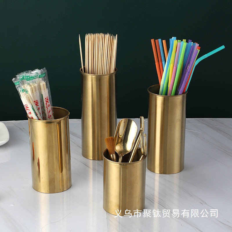 不锈钢烧烤签筒塑料收纳盒竹签圆筒烧烤针桶签子桶签筒回收铁黄一