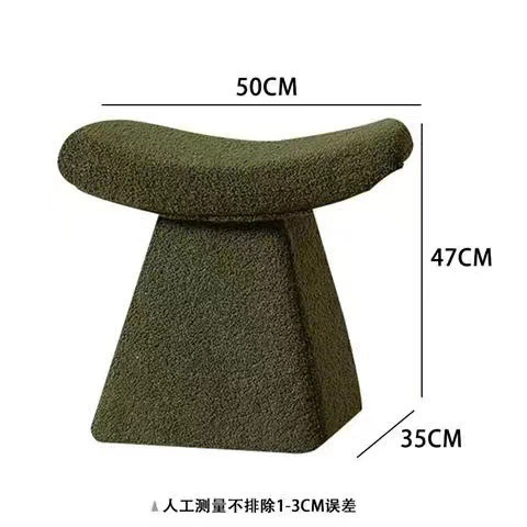 当天发可旋转单人美甲凳家用餐椅雪尼尔卧室梳妆台凳子实木化妆凳|undefined