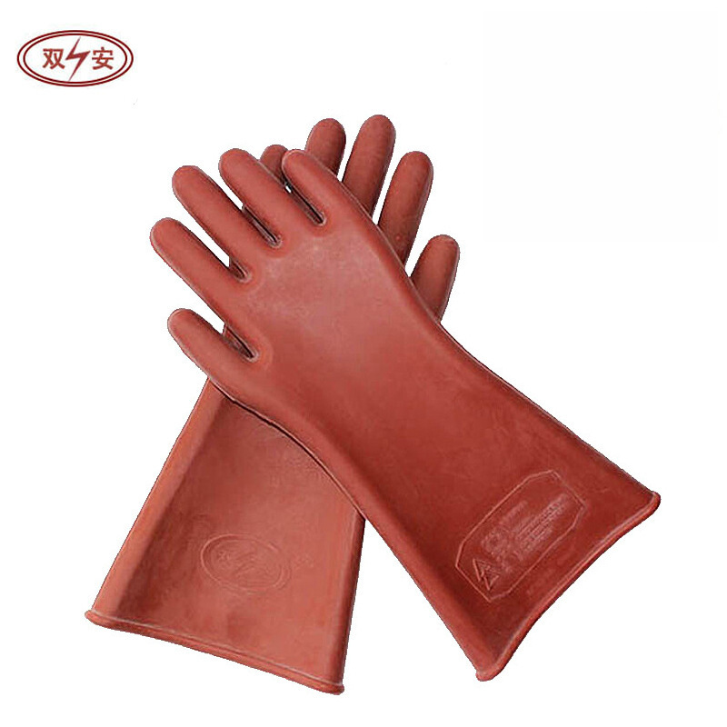 双安牌高低压电工绝缘手套12kv绝缘橡胶手套电力电工防护安全