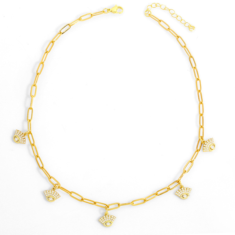 new creative six-pointed star chain necklace