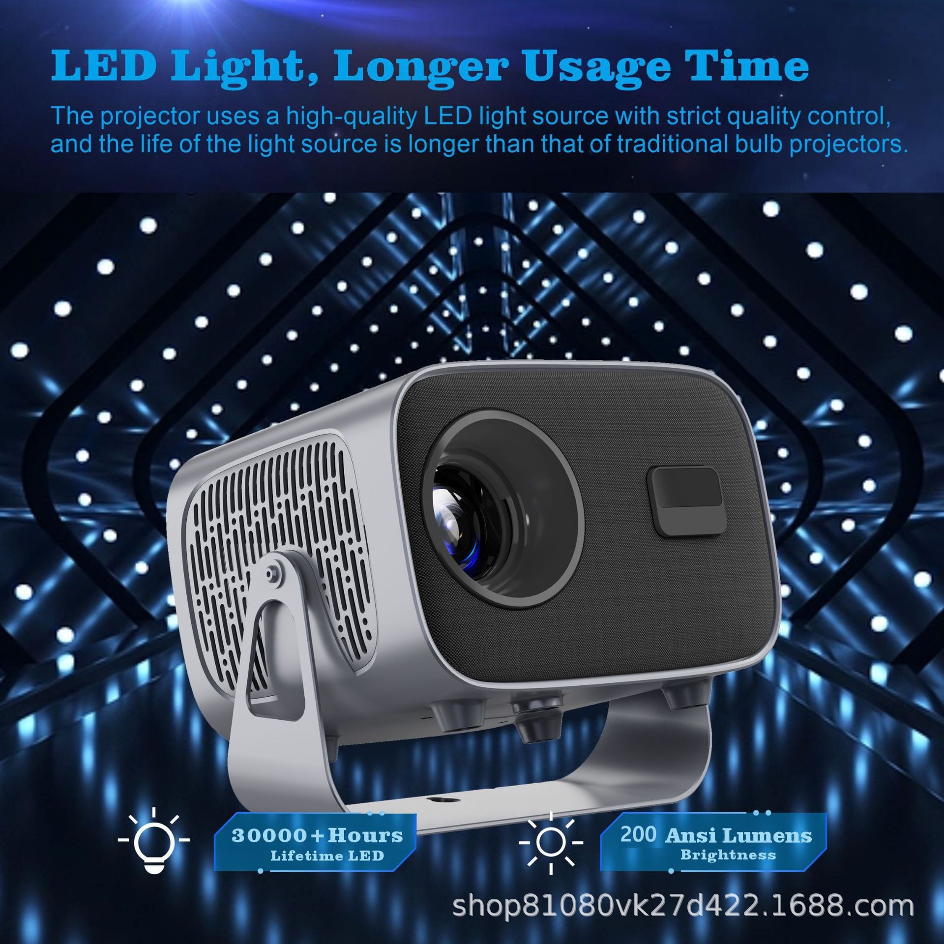 Explosiones de comercio exterior A10 mini proyector portátil 4K inteligente HD enfoque automático al por mayor