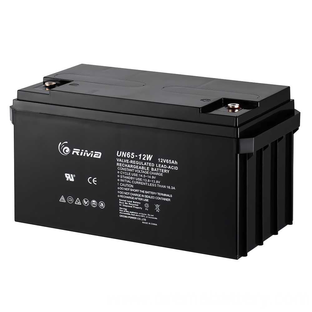 12V 65Ah Akkumulyator UPS və Yanğın Sistemləri üçün